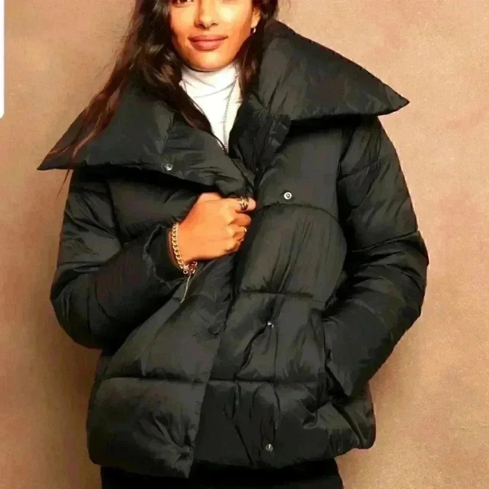 Banana Republic Oversized Funnel-Neck Puffer Coat
